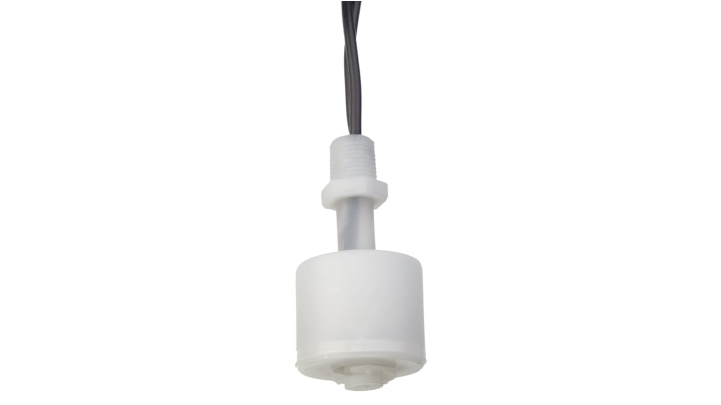 Interruptor de flotador Sensata Cynergy3 de Polipropileno, con salida NA/NC, 1 A, cable de 1m, montaje Vertical