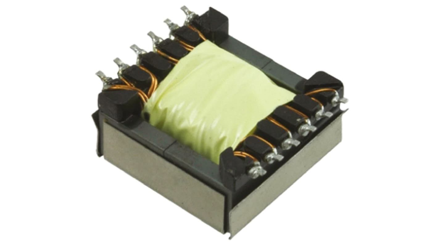 Wurth Elektronik Surface Mount Pulse Transformer 1.5:1 Turns Ratio, 12μH Prim. Inductance, 0.03Ω Prim. Resistance