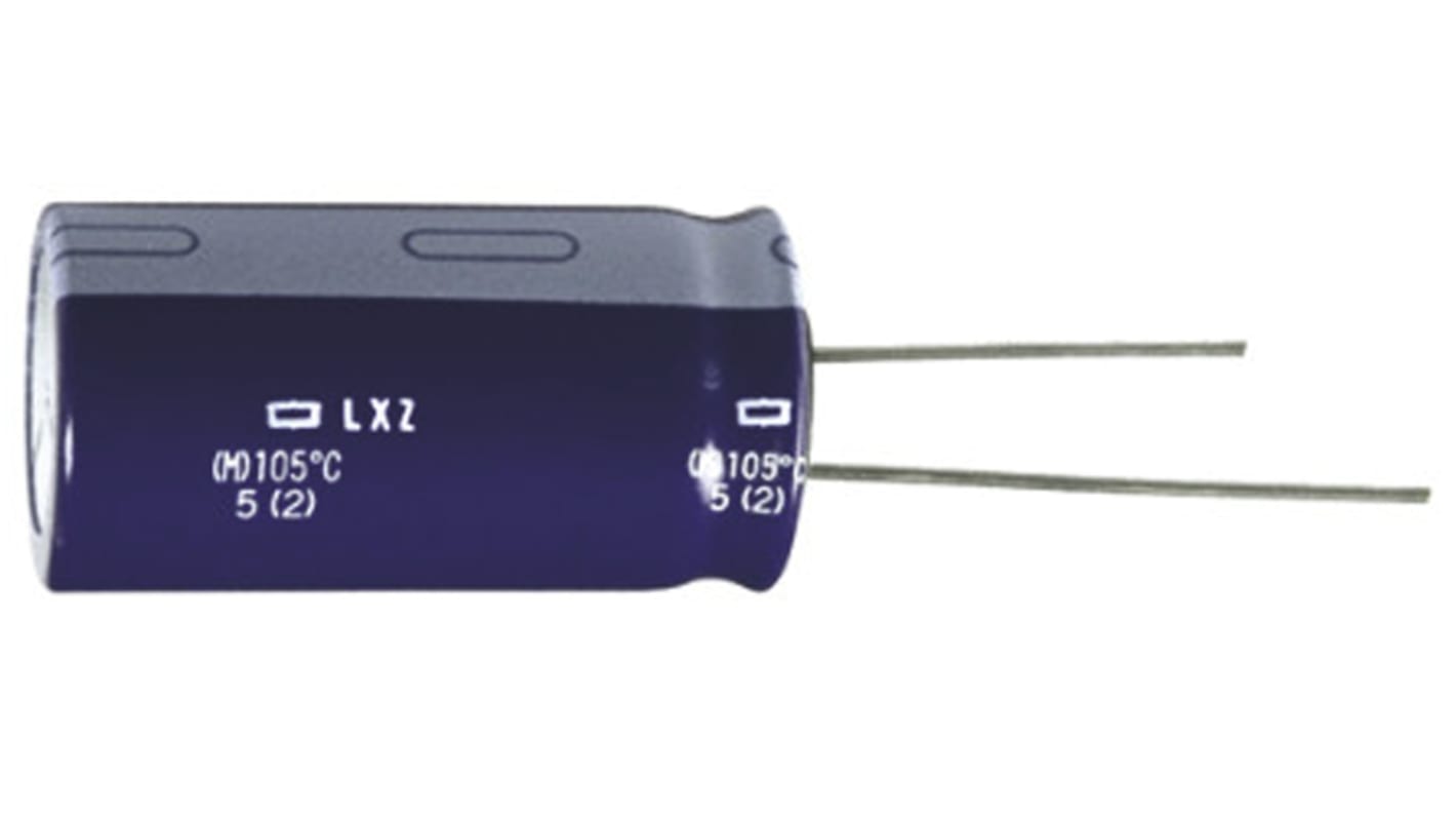 CHEMI-CON LXZ, THT Aluminium-Elektrolyt Kondensator 330μF ±20% / 16V dc, Ø 8mm x 12mm, bis 105°C