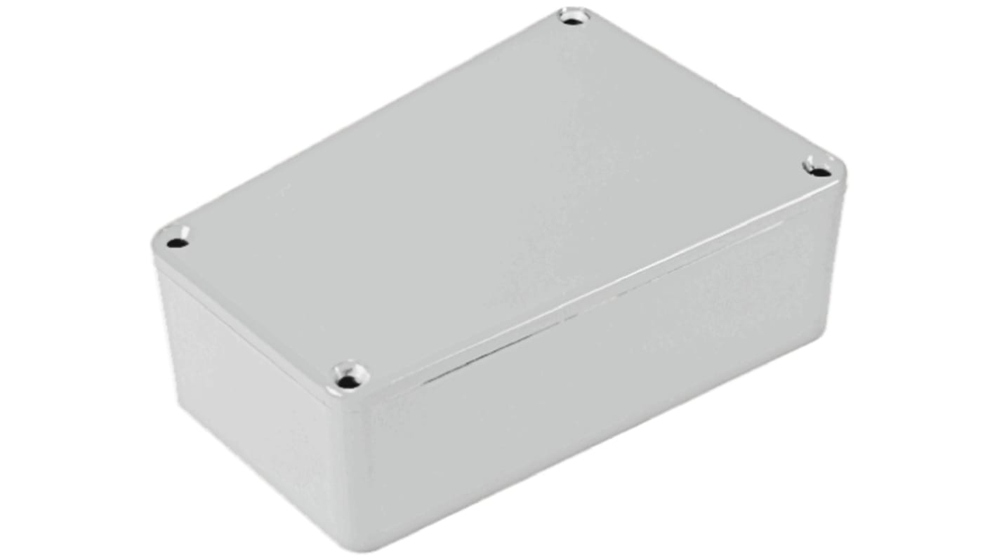 Caja Hammond de Aluminio Presofundido Gris, 112 x 61.5 x 39.2mm, IP54, Apantallada