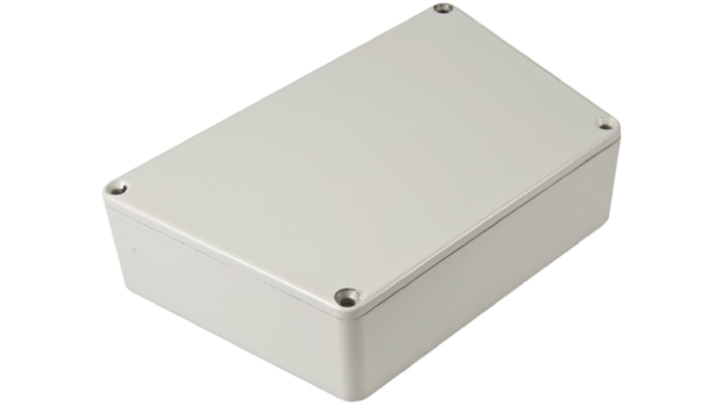 Caja Hammond de Aluminio Presofundido Gris, IP54, Apantallada
