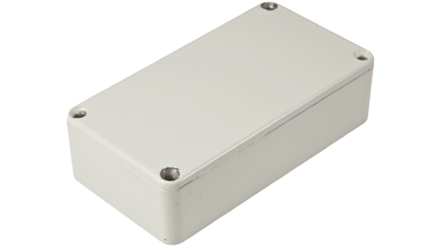 Caja Hammond de Aluminio Presofundido Gris, 112 x 60.5 x 31mm, IP54, Apantallada