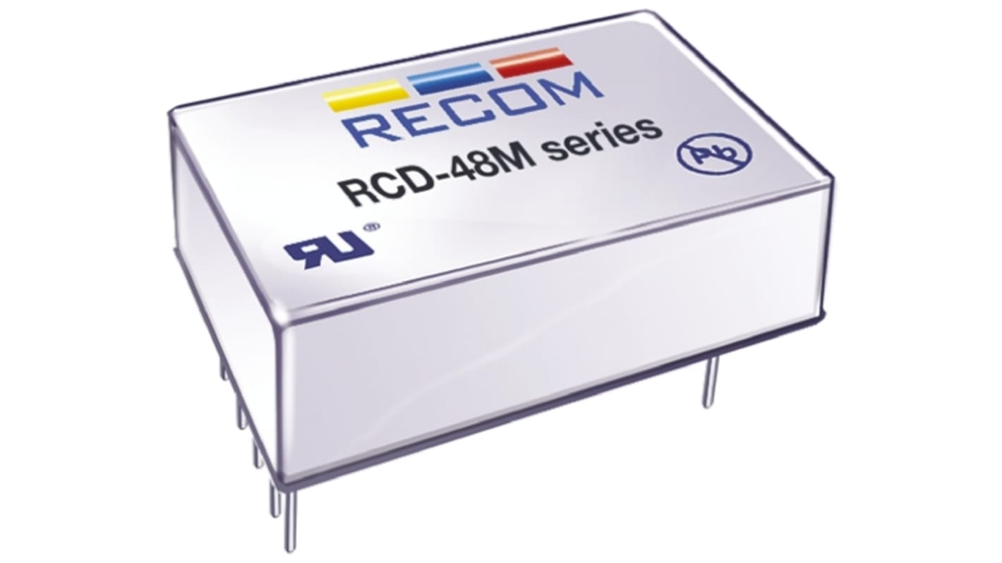 Driver LED corriente constante Recom RCD-48 de salidas, IN: 9 → 60 V dc, OUT: 2 → 56V, 1.2A, 67.2W,