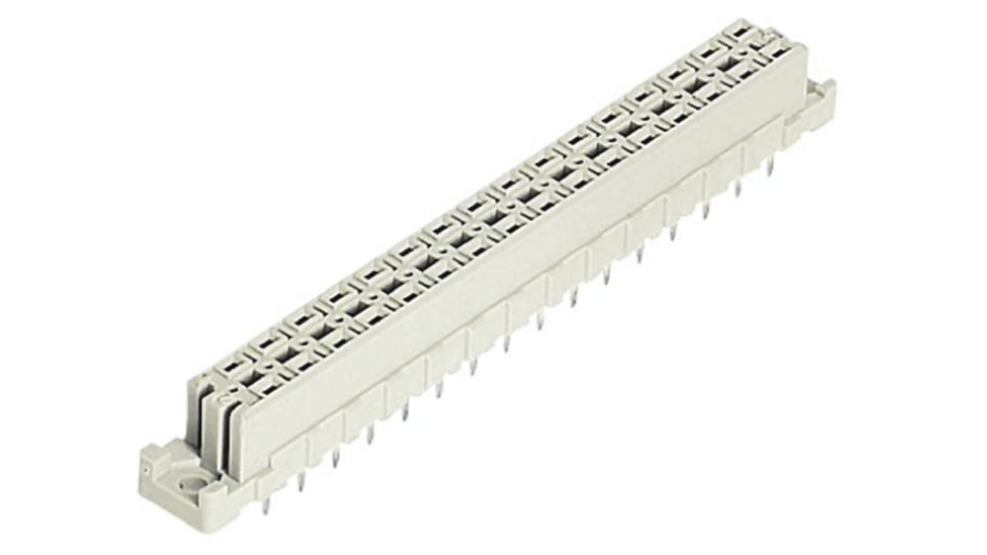 HARTING Négyszögletű csatlakozó DIN 41612 sorozat, távolság: 5.08mm, 48 érintkező, Egyenes, Nő