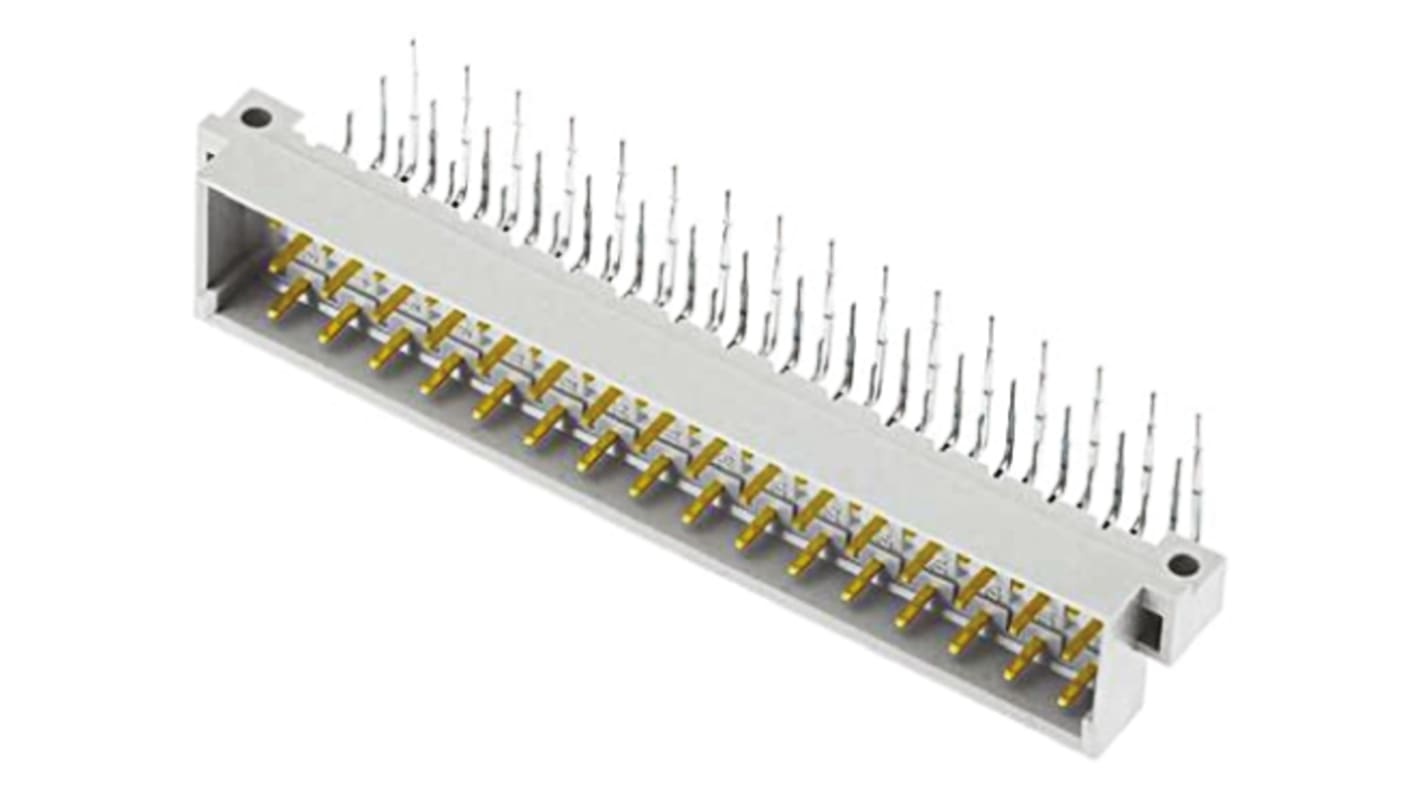 Obdélníkový konektor, řada: DIN 41 612, rozteč: 5.08mm, počet pólů: 48, počet kontaktů: 48, Samec, orientace těla: