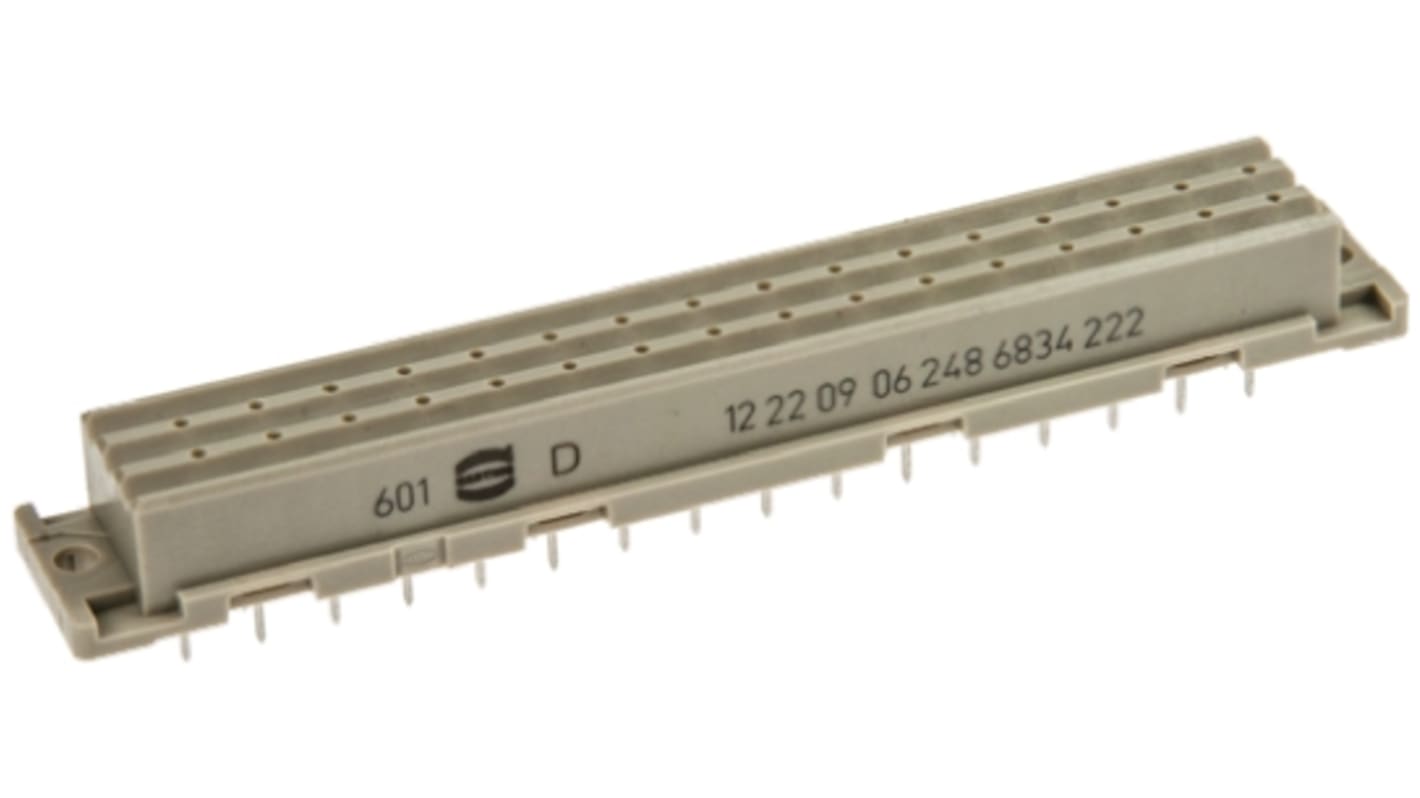 09062486834222 | Harting DIN 41 612 48 Way 5.08mm Pitch, Straight DIN ...