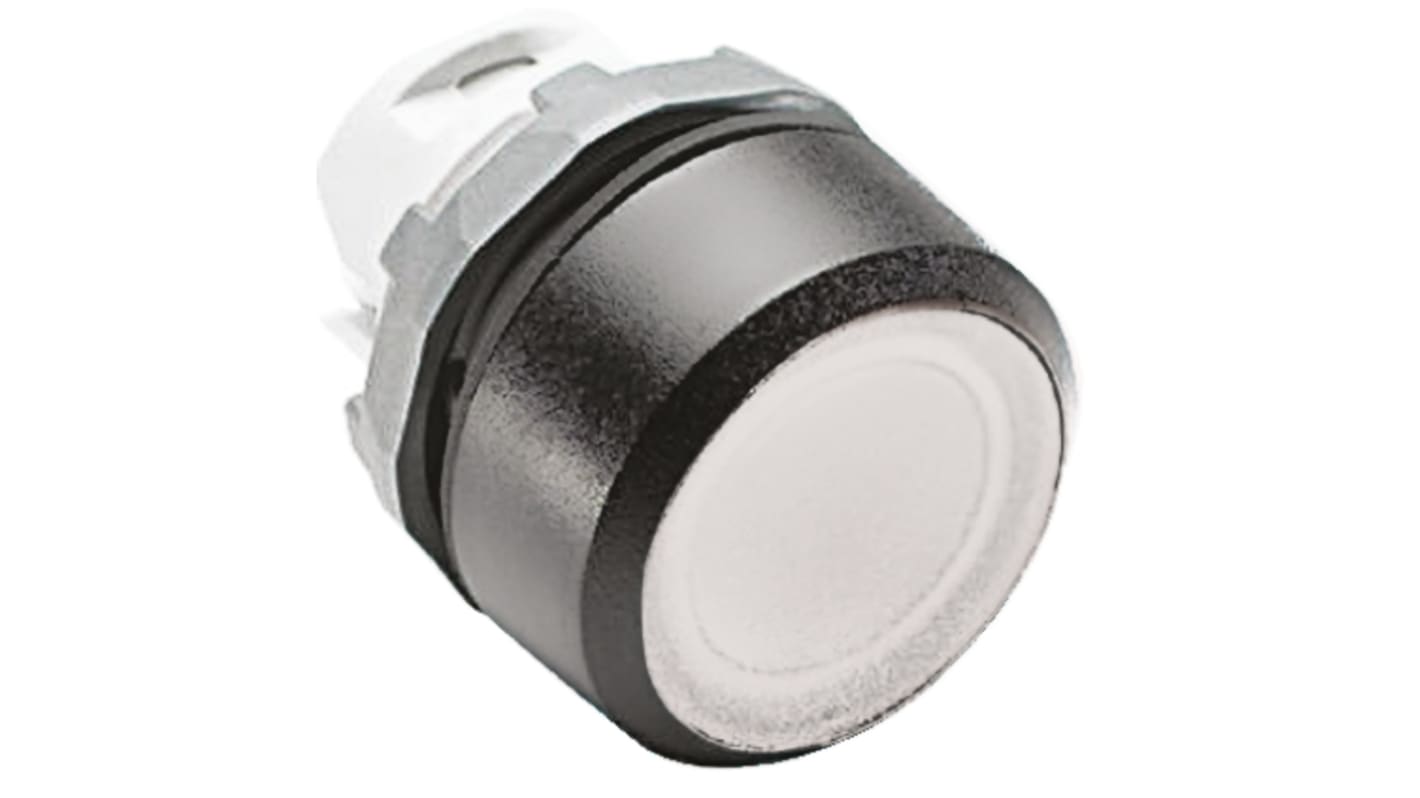 ABB Modular Series White Momentary Push Button Head, 22mm Cutout, IP66