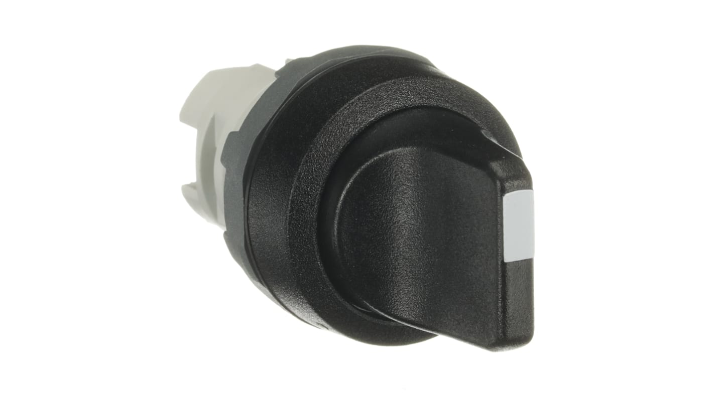 ABB ABB Modular Series 2 Position Selector Switch Head, 22mm Cutout, Black Handle