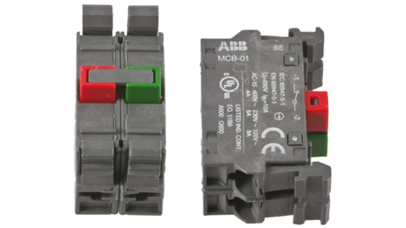 ABB ABB Modular Series Contact Block, 1NO + 1NC