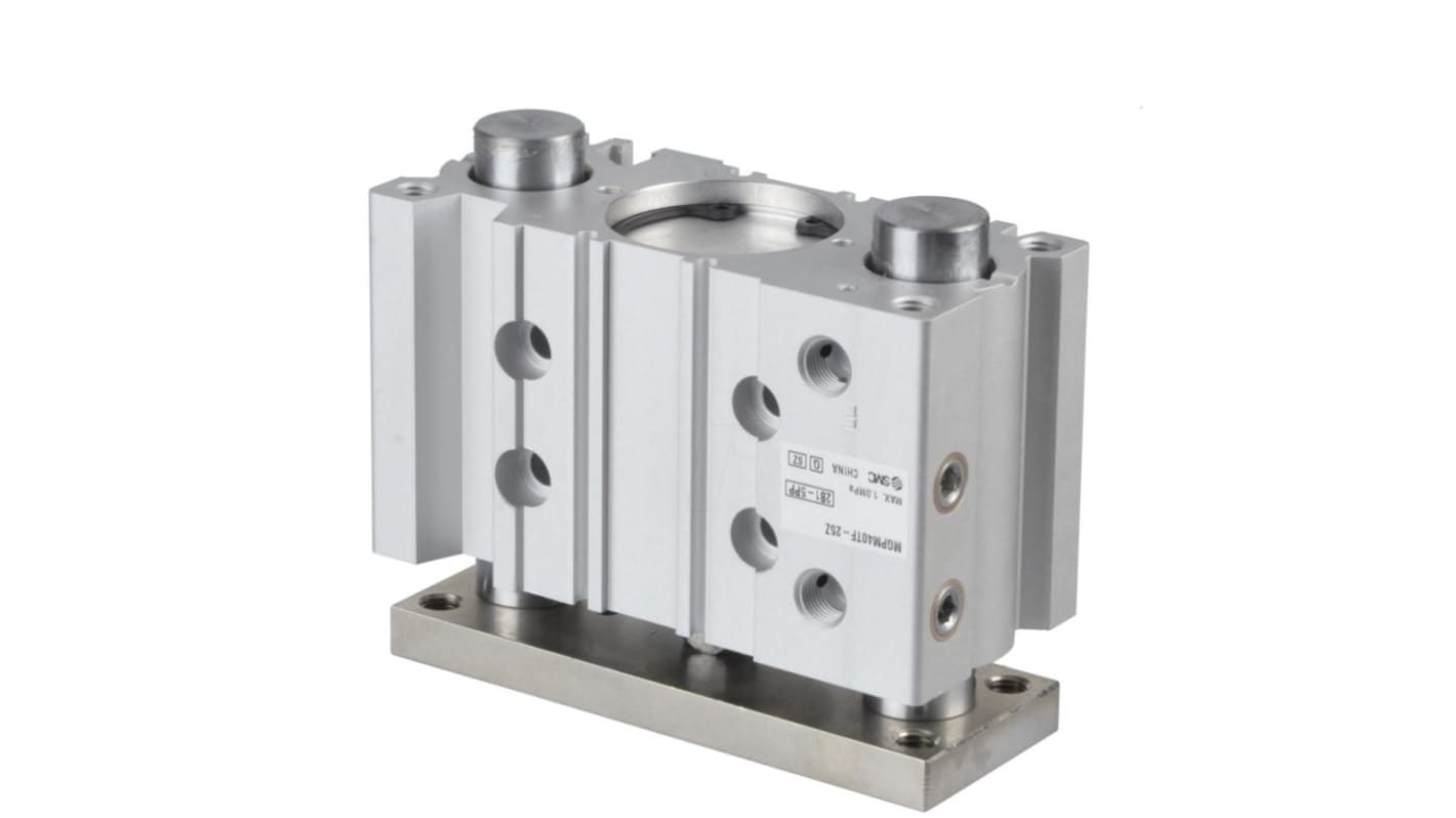 SMC Pneumatic Guided Cylinder - 40mm Bore, 25mm Stroke, MGP Series, Double Acting