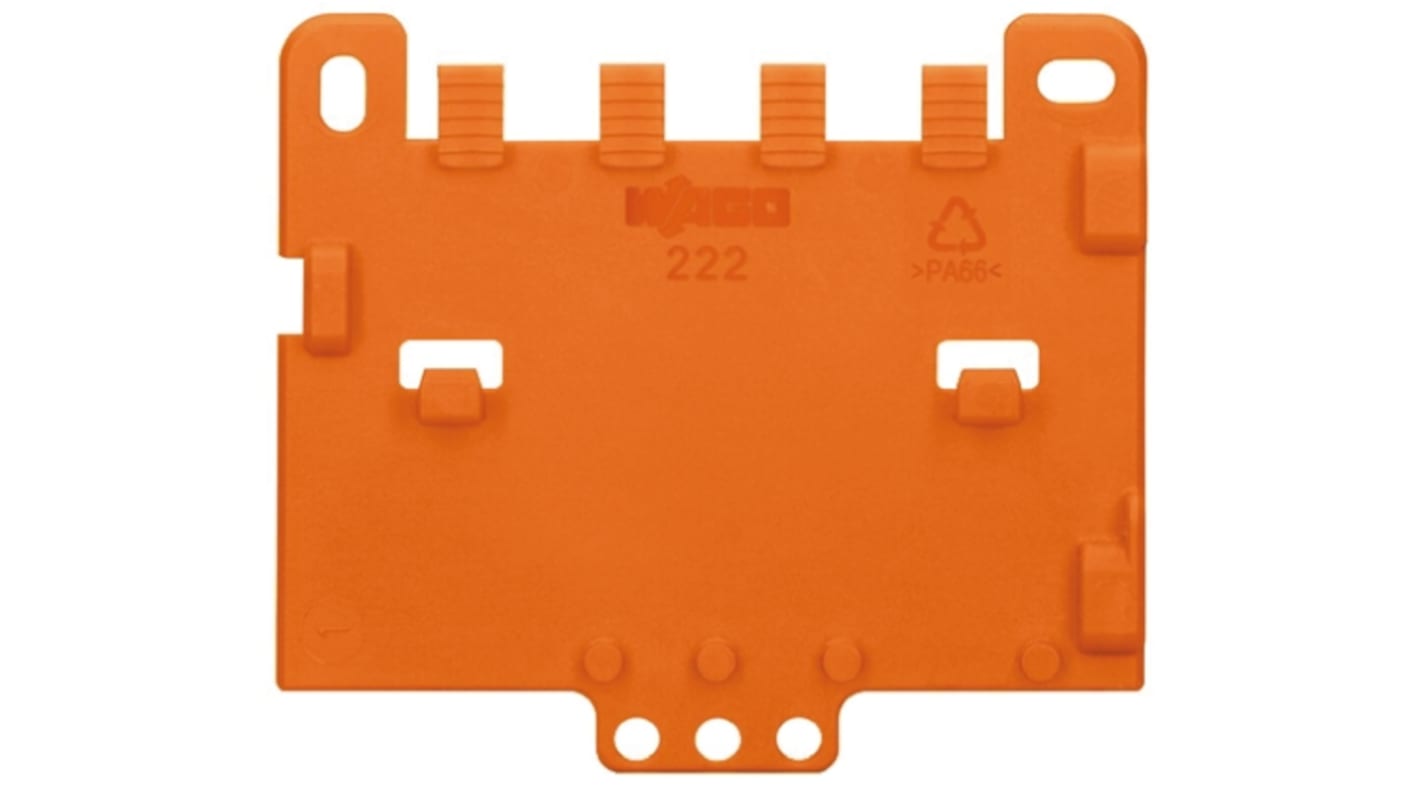 Wago 222 Series Strain Relief Plate for Use with Mounting Carrier