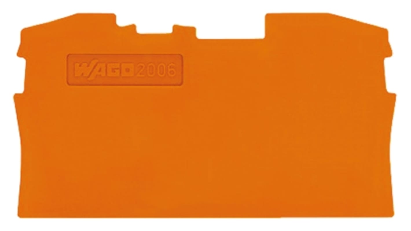 Wago 2006 Series End & Intermediate Plate for Use with Terminal Block