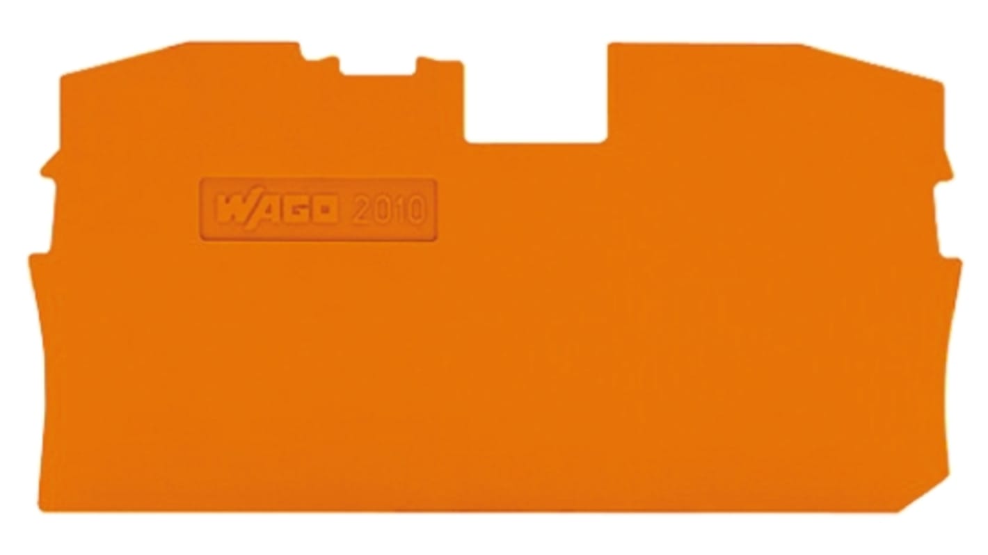 Wago TOPJOB S, 2010 Series End and Intermediate Plate for Use with 2010 Series Terminal Blocks