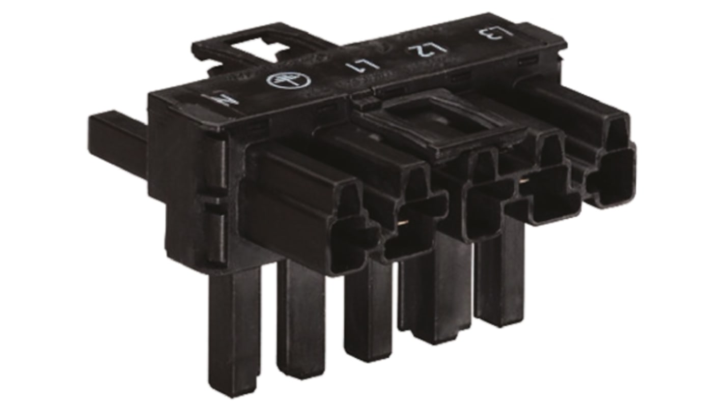 770621 Wago 770 Series Distribution Block, 5Pole, Female, Male, 5