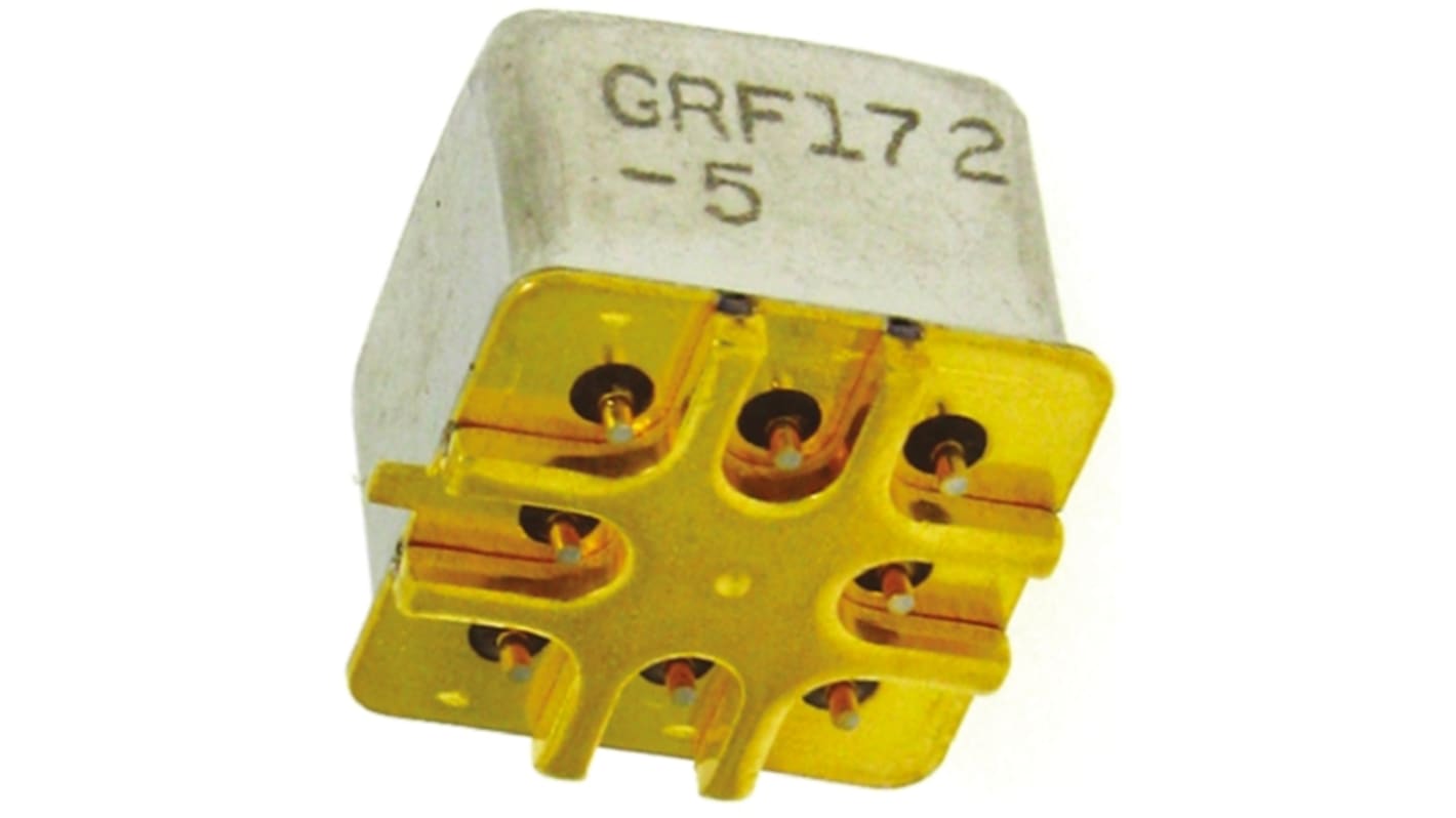 Relè RF 2.5GHz Montaggio superficiale, con contatto DPDT, tensione bobina 5V cc