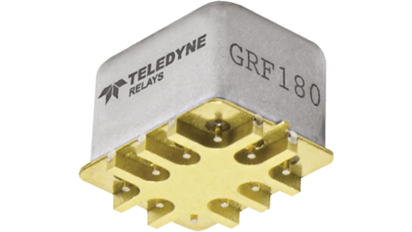 Relé de RF con enclavamiento Teledyne, DPDT, bobina 12V dc / 6GHz, montaje en superficie