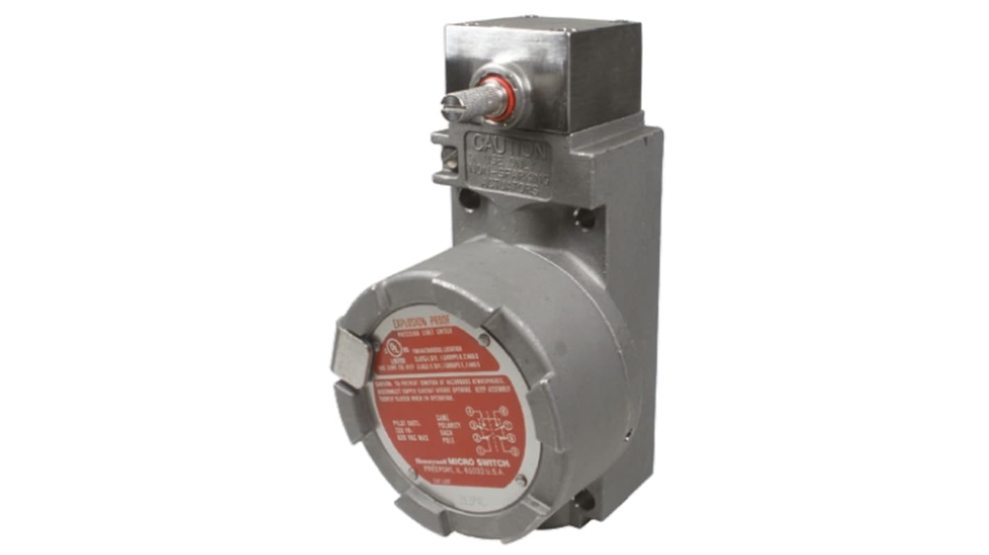 Honeywell BX Series Limit Switch, NO/NC, IP67, SPDT, Stainless Steel Housing, 600V ac Max, 10A Max