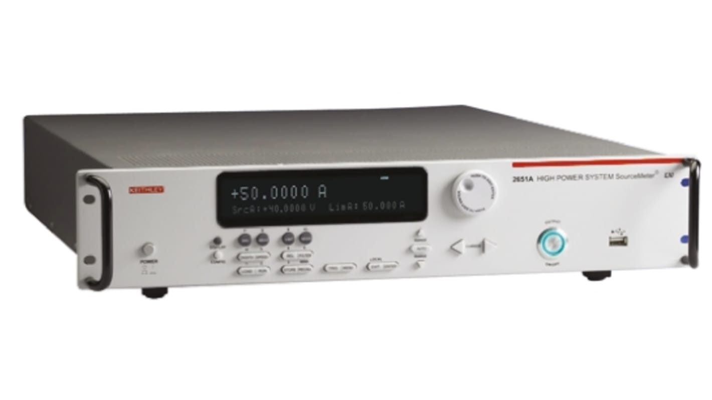 Keithley 2600 Series Source Meter, ±100 mV → ±40 V, 1-Channel, ±100 nA → ±50 A, 2000 W Output