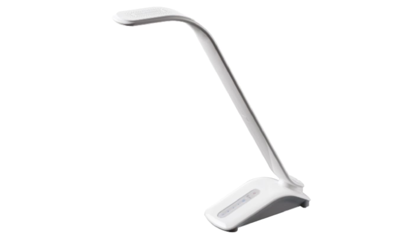 Lampe de bureau LED, Blanc 7 W RS PRO