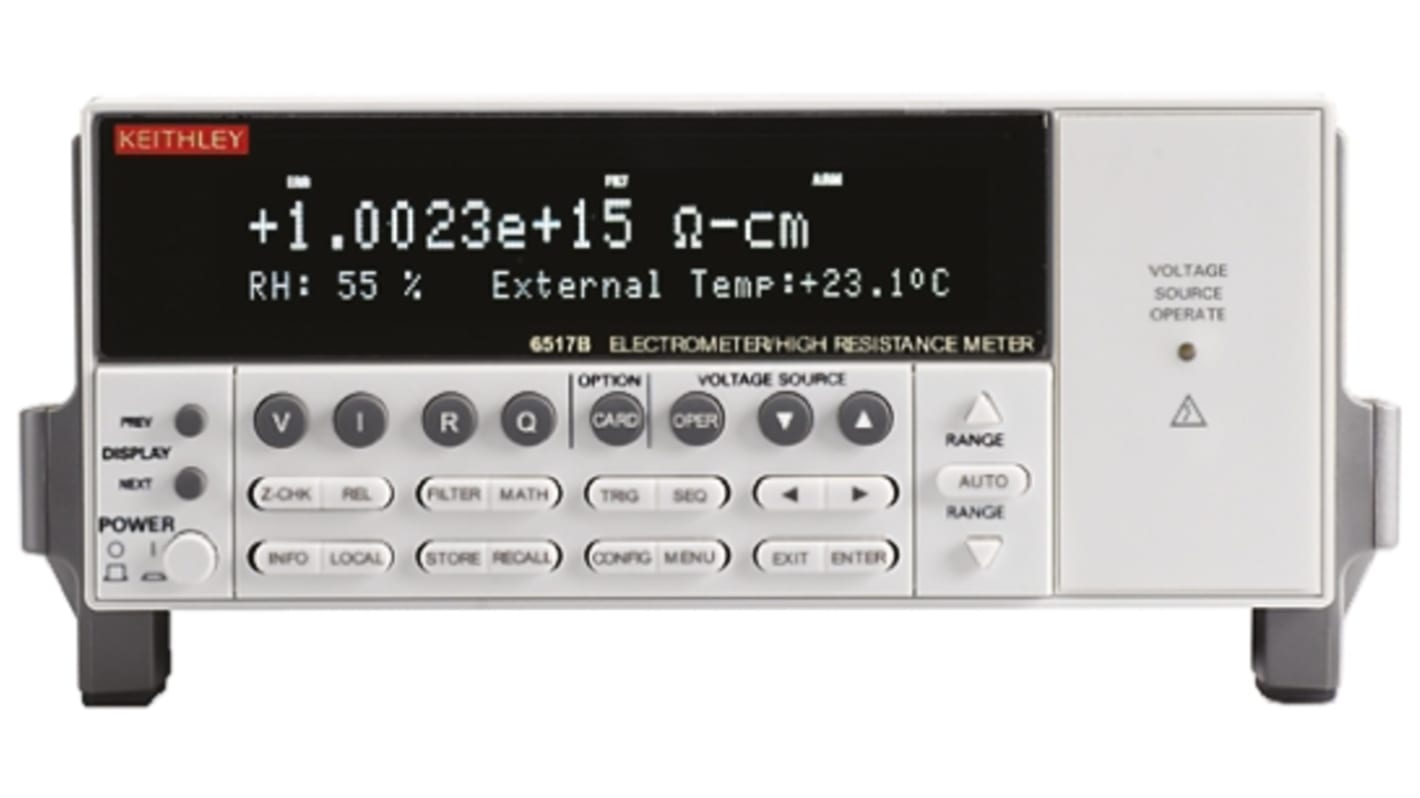 Multímetro de banco Keithley 6517B/E, 200V ac/200V dc, 20mA ac/20mA dc