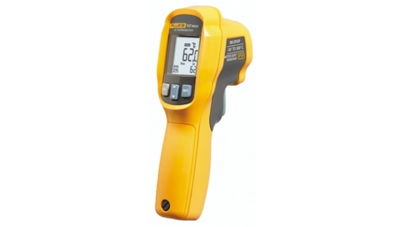 Termometro IR Fluke 62 MAX, 10:1, +500°C max, Cert. ISO