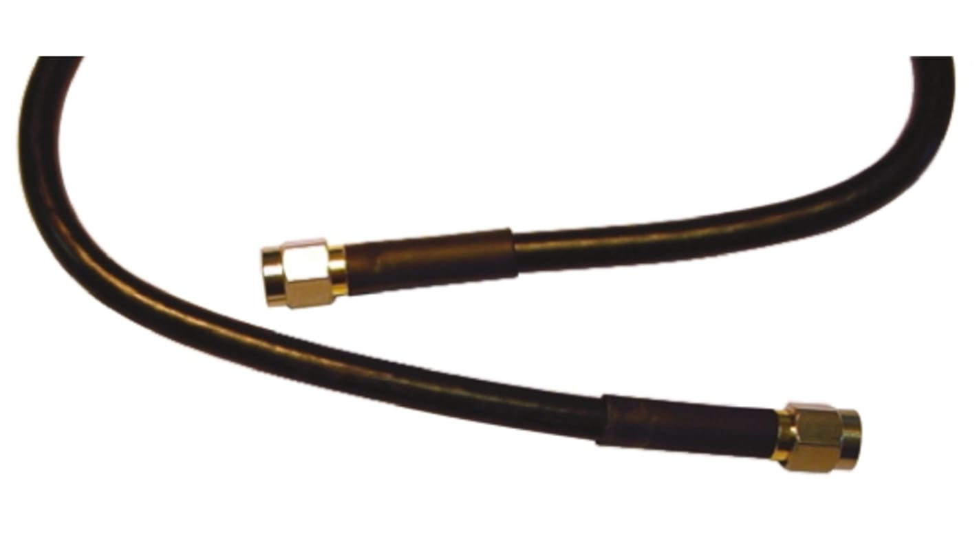 Atem Male SMA to Male SMA Coaxial Cable, 1m, RG223 Coaxial, Terminated