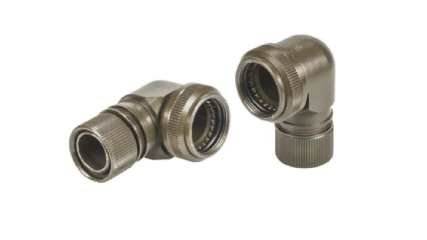 Carcasa trasera AB Connectors ABAC0715W19, Serie ABAC, Funda: 19, Ángulo de 90° para uso con Conector MIL-DTL-38999