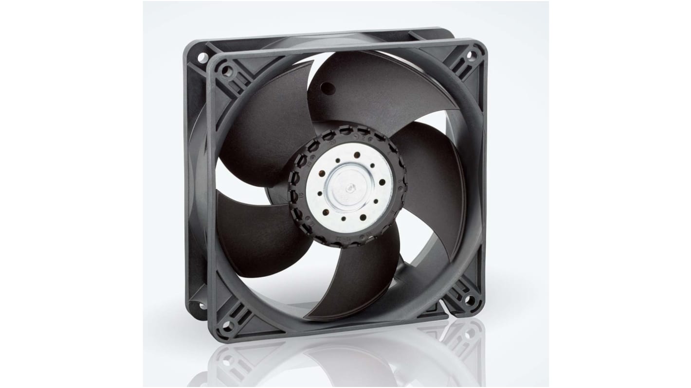 Axiální ventilátor, řada: 4400 DC, 119 x 119 x 38mm, průtok vzduchu: 184m³/h 4.1W 24 V DC Čtvercový