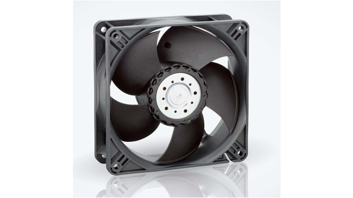 ebm-papst 4400 Series Axial Fan, 24 V dc, DC Operation, 184m³/h, 4.1W, IP20, 119 x 119 x 38mm