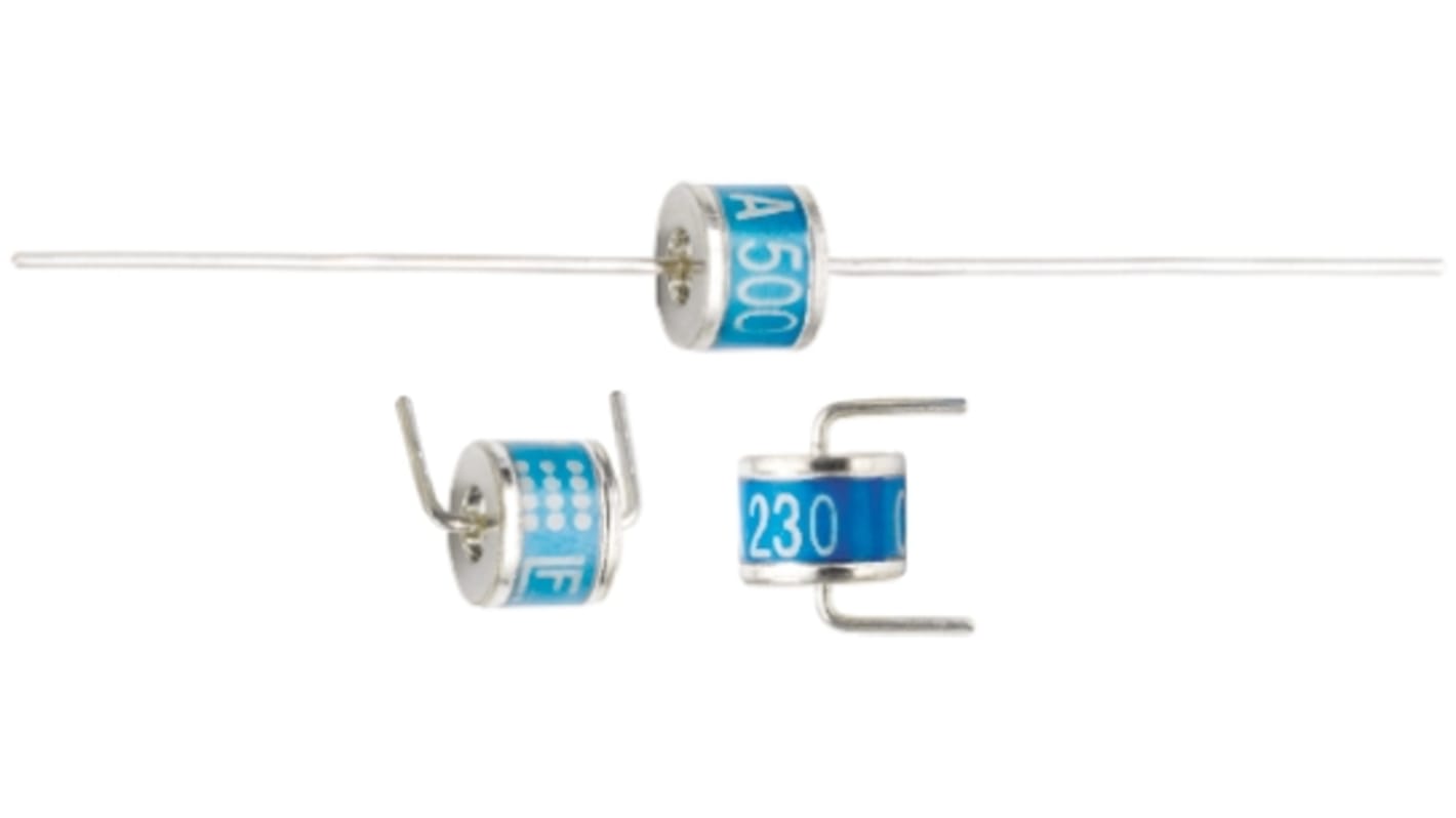 Littelfuse SL1011A Gasentladungsableiter, 2-Elektroden Ableiter, 1kA, 420V, Impuls 800V, +90°C, Axial, 8 (Dia.) x 6.05mm