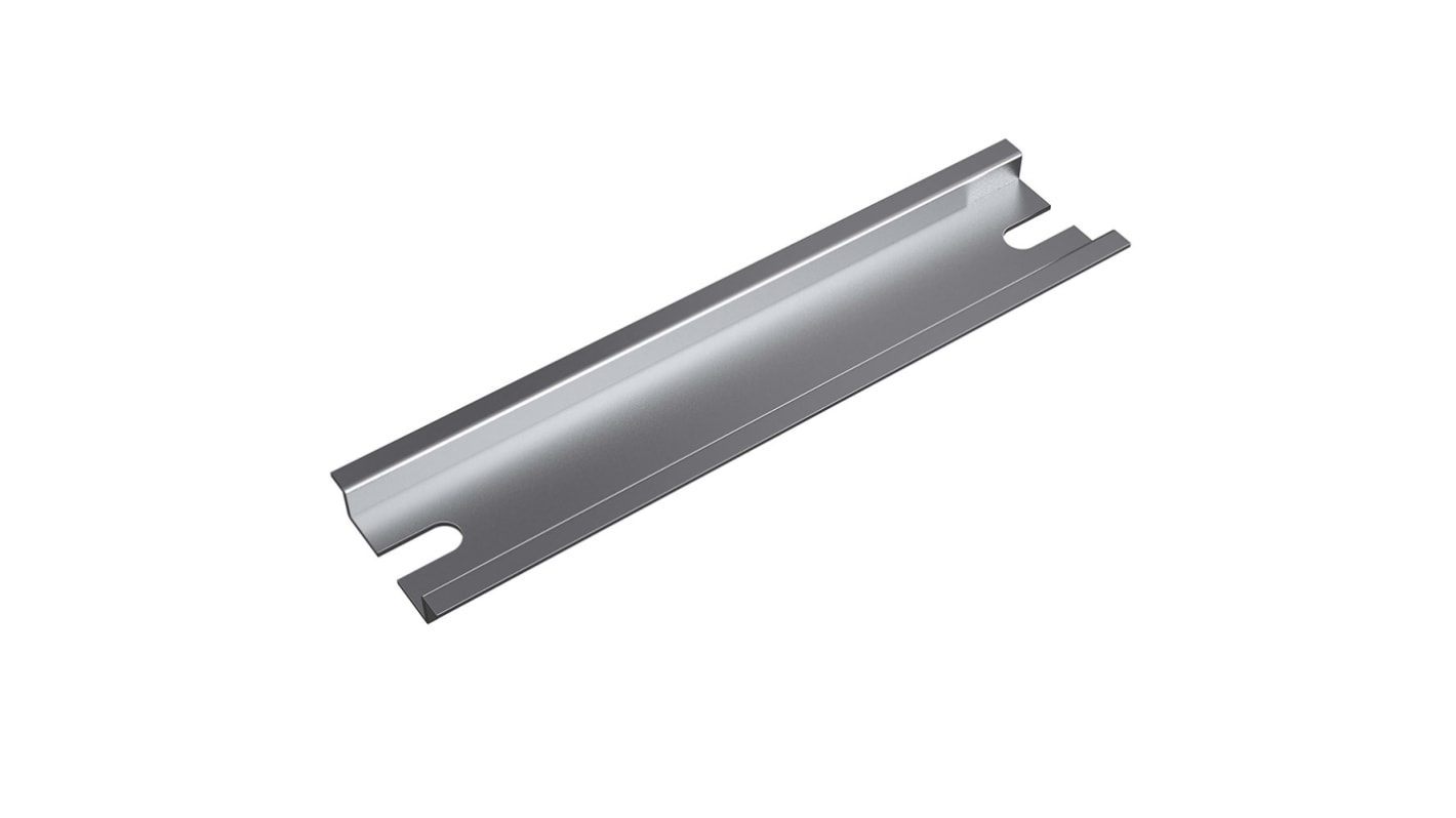 Rail DIN Rose 160mm x 35mm x 8mm, Non perforé, Rail oméga en Acier