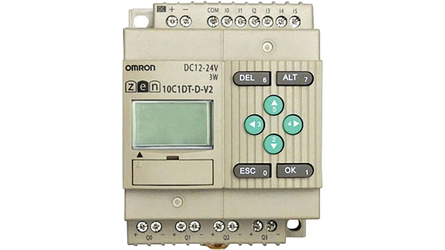 Logický modul řada ZEN, výstup: Tranzistor Lišta DIN 10,8 → 28,8 V DC Omron