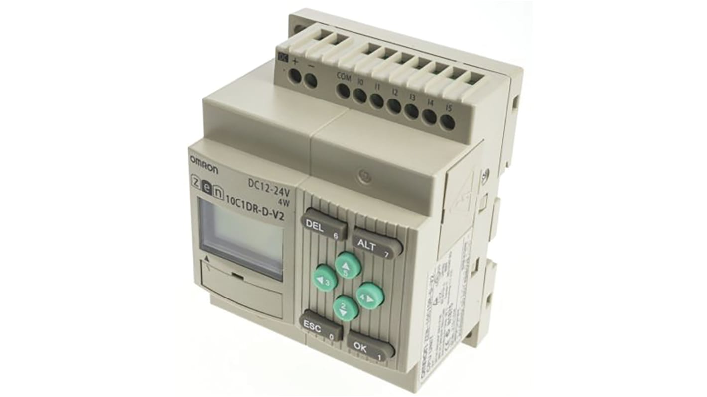 Omron ZEN Series Logic Module, 10.8 → 28.8 V dc Supply, Relay Output, 6-Input, Analogue Input