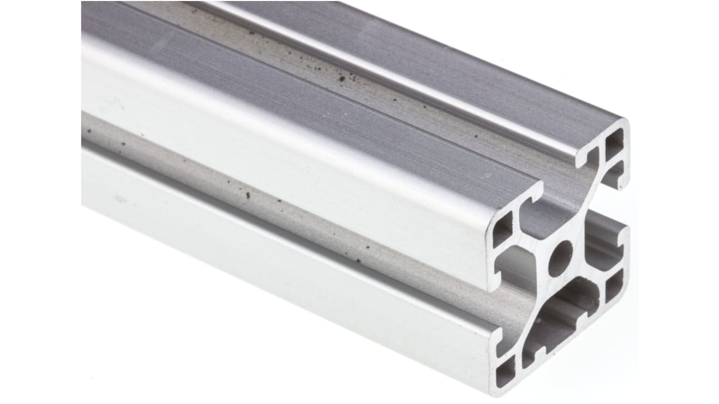 RS PRO Silver Aluminium Profile Strut, 30 x 30 mm, 6mm Groove, 2000mm Length