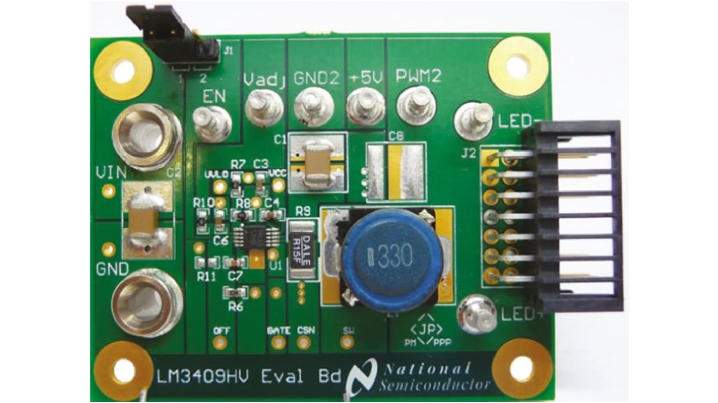 Texas Instruments LM3409HVEVAL/NOPB, LED Driver Evaluation Board for LM3409HV