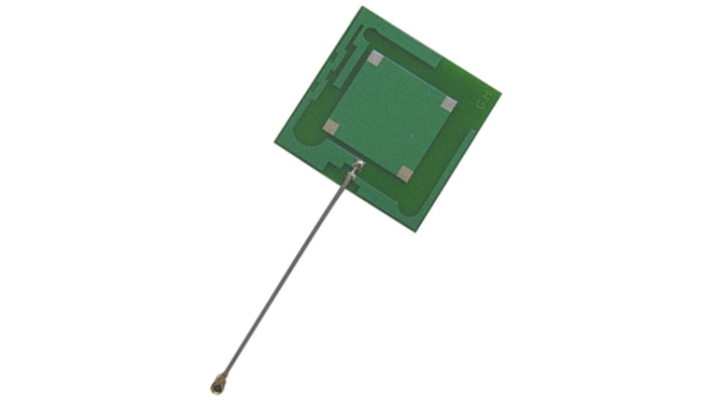 RF Solutions PCB4242 Antenne, 2G (GSM/GPRS), 3G (UTMS), Vierkant, UFL, Rundstrahlantenne, 2dBi