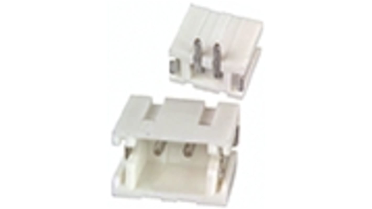 JST ZH Series Top Entry Surface Mount PCB Header, 2 Contact(s), 1.5mm Pitch, 1 Row(s), Shrouded