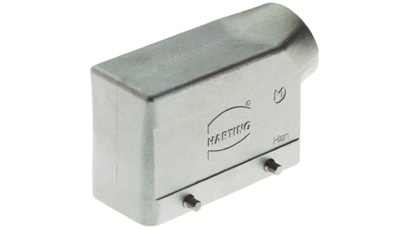 Carcasa para conector industrial con entrada lateral HARTING serie Han EMC tamaño 10 B, con rosca M20 x 1.5