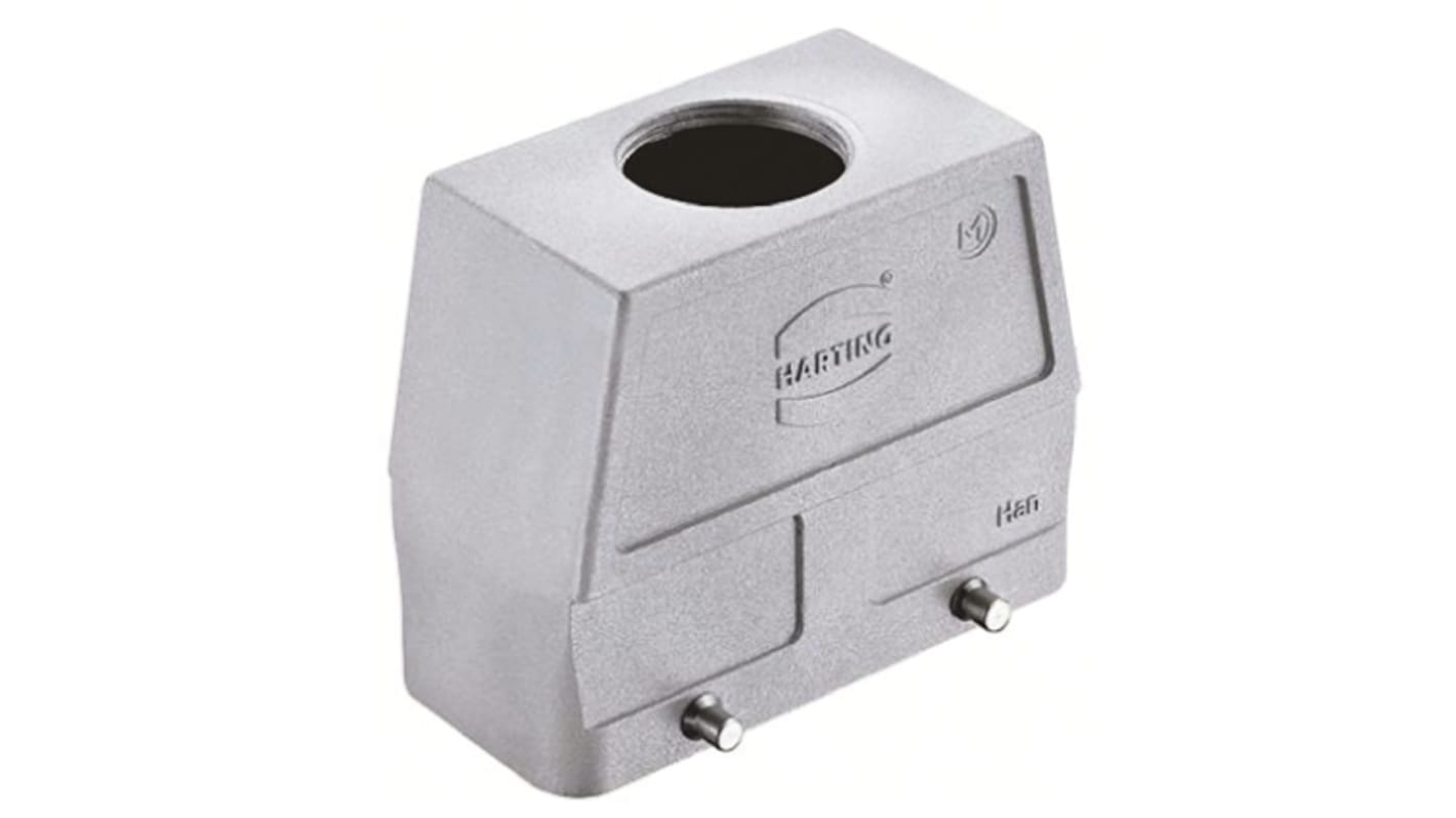 Carcasa para conector industrial con entrada superior HARTING serie Han EMC tamaño 16 B, con rosca M32