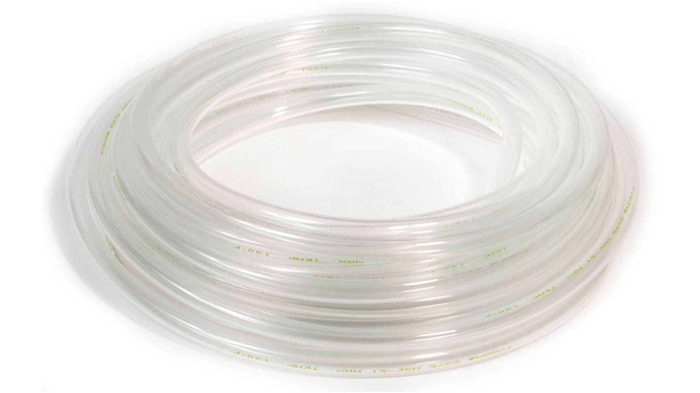 Tubo flexible Saint Gobain de Poliolefina Transparente, long. 15m, Ø int. 1.6mm, para Sustancias químicas