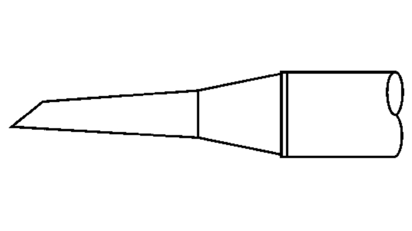 Punta saldatore Metcal SxP, serie SCP, 1,5 mm, forma: Zoccolo, angolo 30°