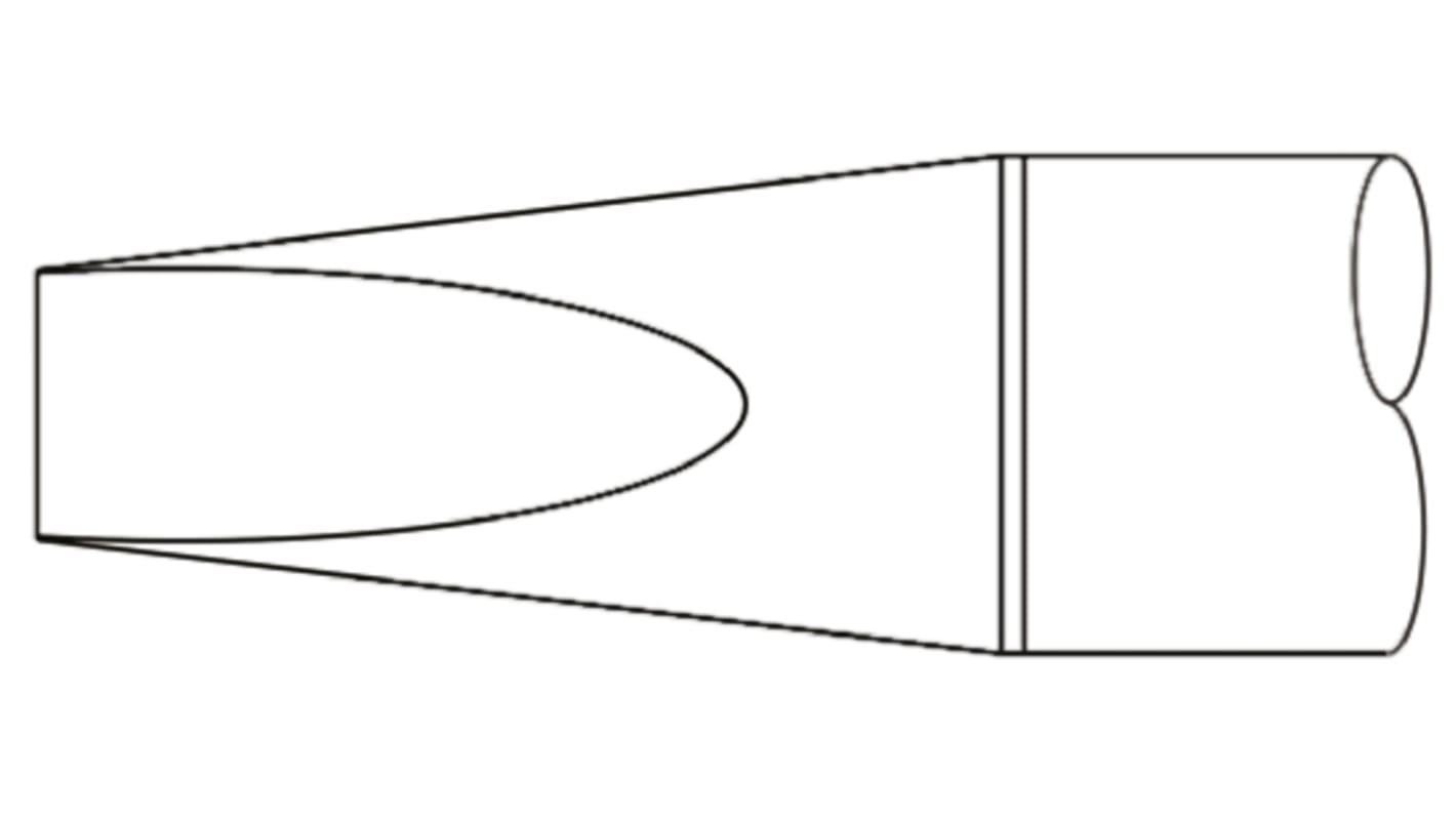 Panne de fer à souder SxP Metcal, Ciseau, série SCP, 3.5 mm, pour MFR-H1-SC2