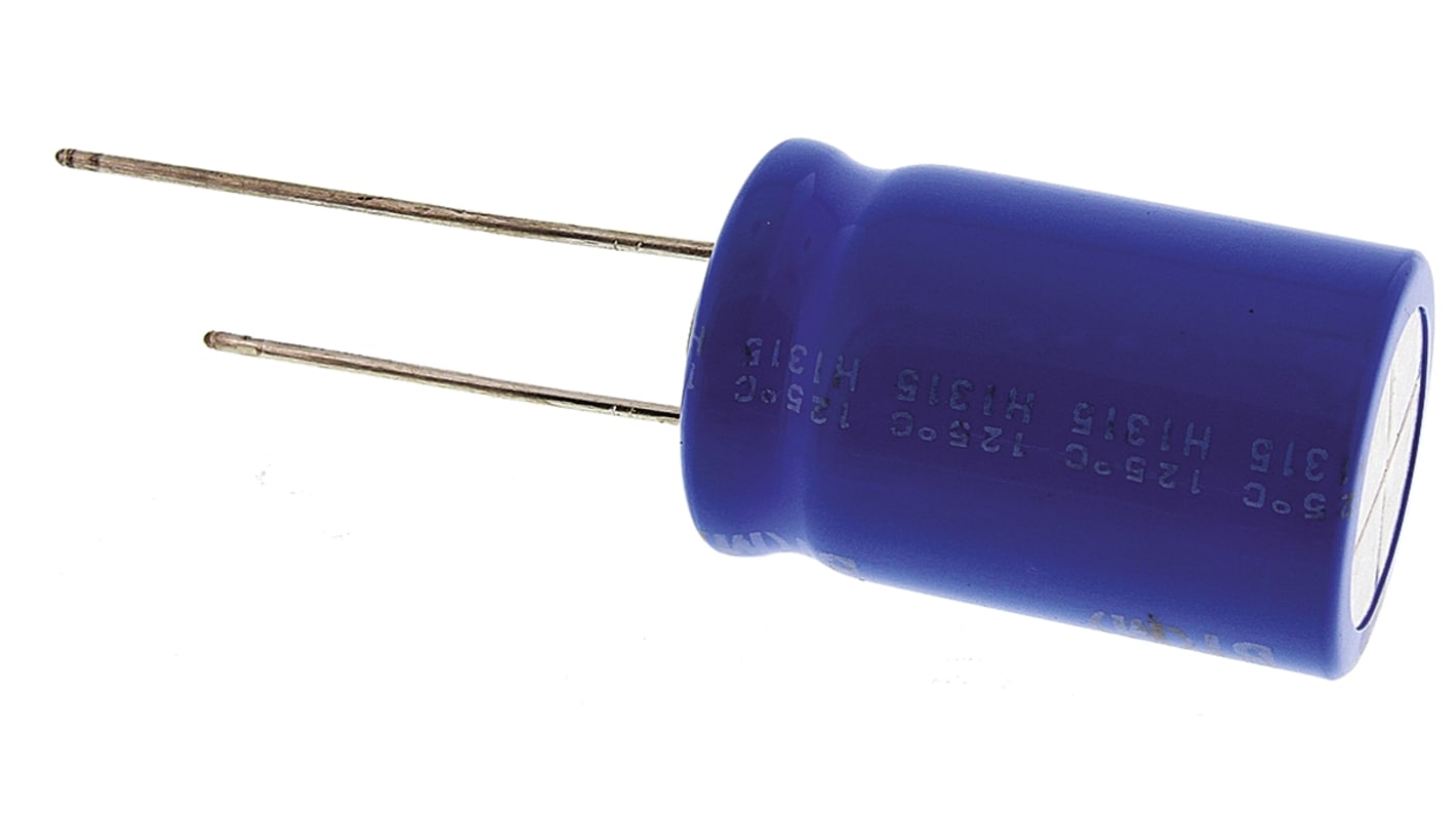 Nichicon 100μF Aluminium Electrolytic Capacitor 200V dc, Radial, Through Hole - UBT2D101MHD8