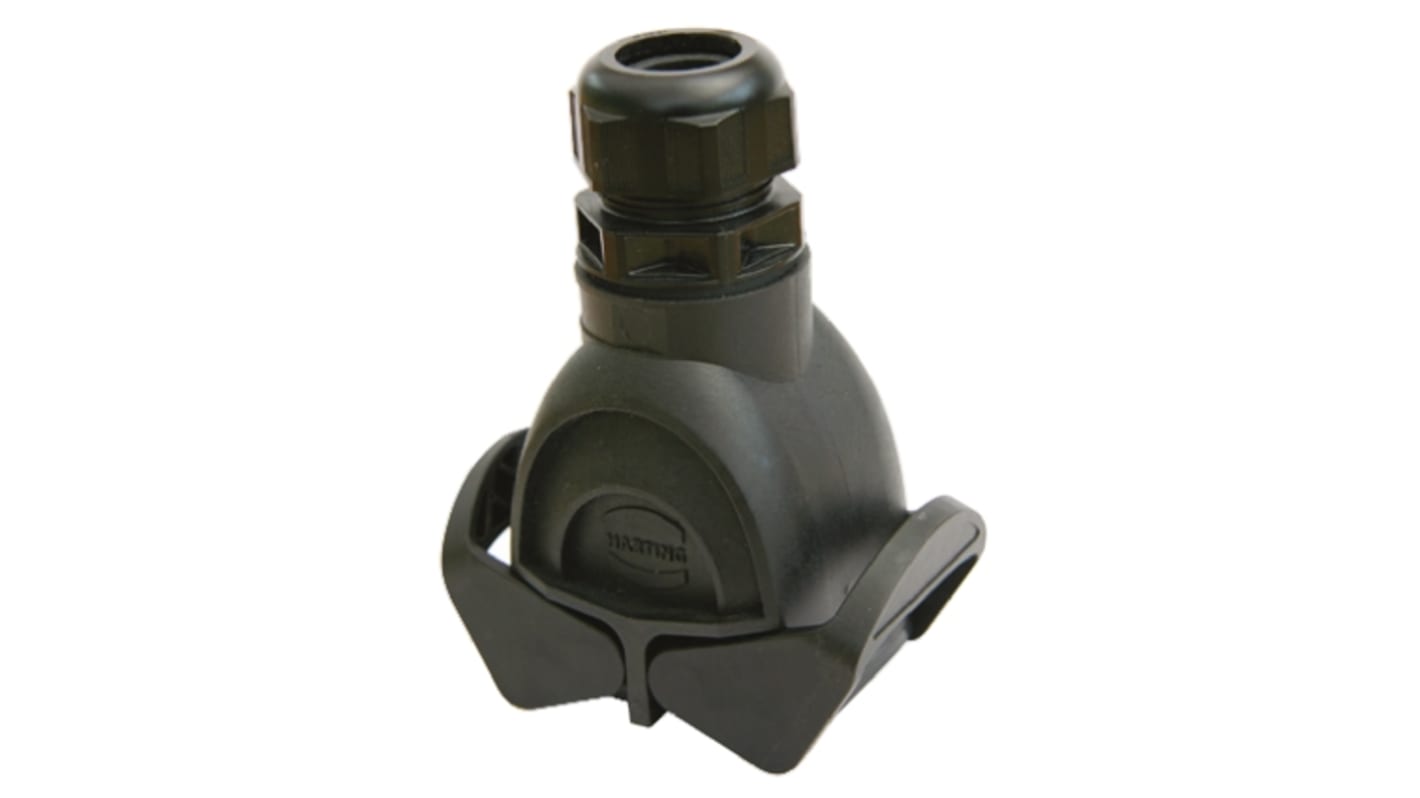 Base para conector industrial con Recto HARTING serie Han Eco tamaño 24 B, con rosca M40, para usar con Acoplador