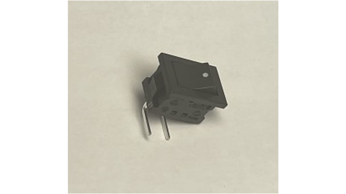 Nidec Components ロッカースイッチ SPST カットアウト幅：12.9mm SLE10A4-5