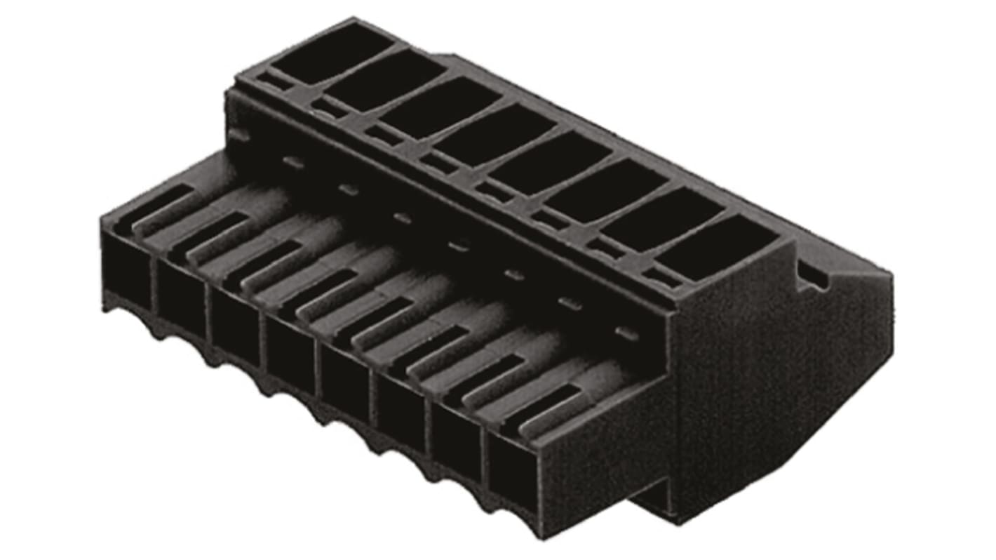 Weidmüller BL Series PCB Terminal Block, 3.5mm Pitch, Cable Mount, Screw Termination