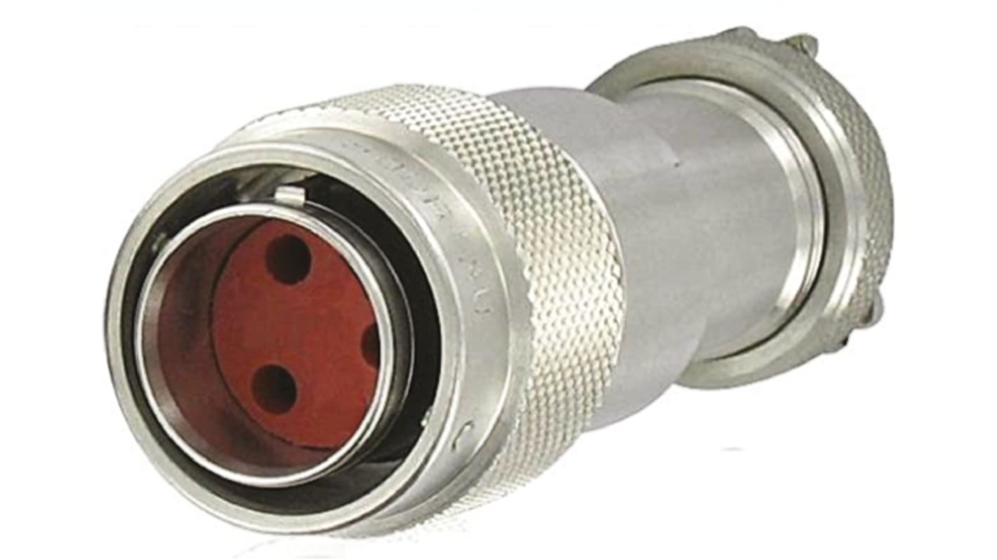 Souriau Circular Connector, 3 Contacts, Cable Mount, Socket, Female, IP68, IPX6, 8N45 Series