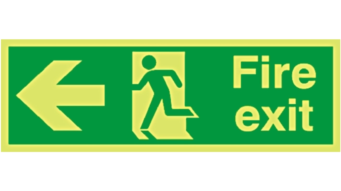 Panneau issue de secours RS PRO, Extincteur "Fire Exit", PET