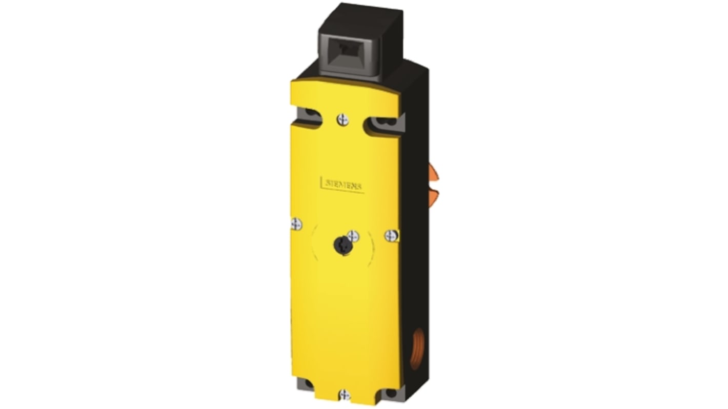 Interruptor de bloqueo por solenoide Siemens SIRIUS 3SE5, 230V ac, cont. aux. 1NA, Alimentar para bloquear, IP66, IP67