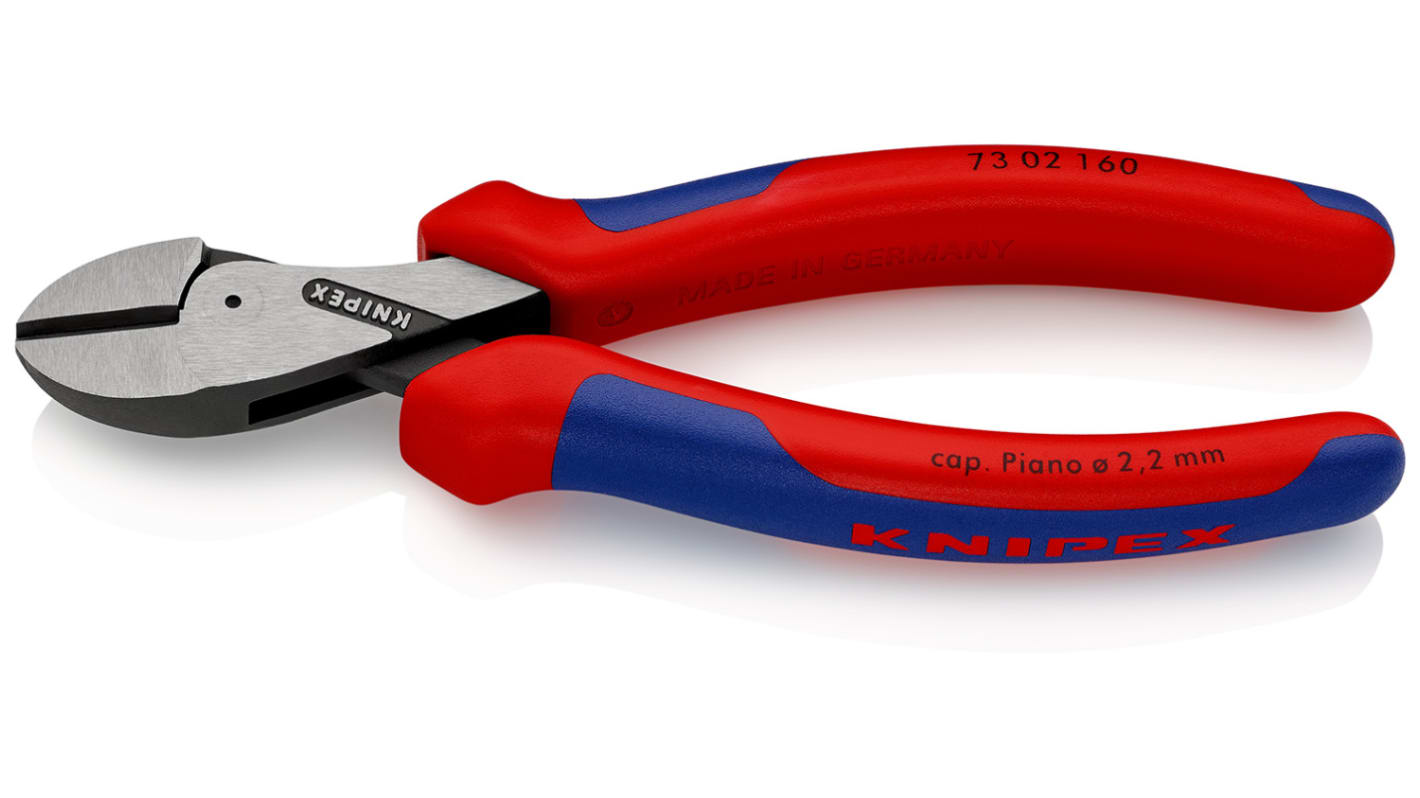 Knipex Skævbider, L: 160 mm, Kromvanadium elektrostål